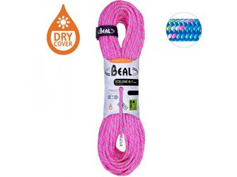 BEAL Halbseil Ice Line Unicore 8,1 mm 2 × 60 m, fuchsia / blau