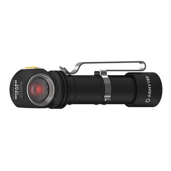 ArmyTek Wizard C2 WR Magnet Weiße und rote LED-Stirnlampe mit Magnethalterung 1100 lm Batterieleistung 3 h 65 g