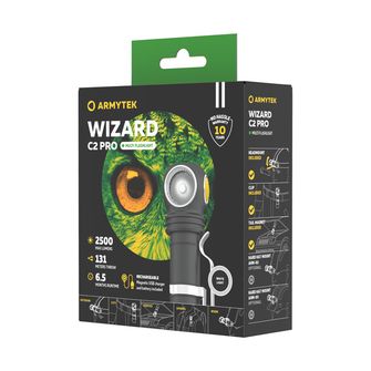 ArmyTek Wizard C2 Pro Magnet Weiße LED-Taschenlampe mit Magnethalterung 2500 lm 4800 h 65