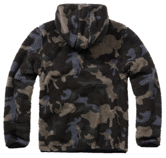 Brandit Fleecepullover Teddyfleece Worker, darkcamo