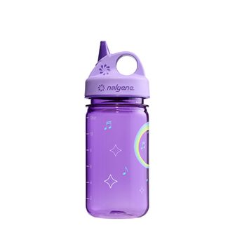 Nalgene Baby Trinkflasche Grip-n-Gulp Sustain 0,35 L mit Deckel, lila Musical Giraffe