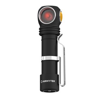 ArmyTek Wizard C2 WR Magnet Weiße und rote LED-Stirnlampe mit Magnethalterung 1100 lm Batterieleistung 3 h 65 g