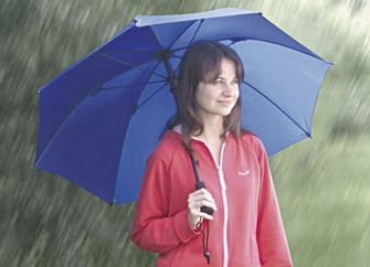 EuroSchirm Swing Liteflex robuster und unverwüstlicher Regenschirm, blau