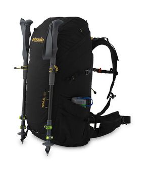 Pinguin-Rucksack Trail 42 Nylon, 42 L, Schwarz