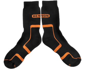 BENNON TREK SOCK Trekkingsocken, schwarz/orange