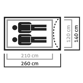 Salewa Litetrek Zelt für 2 Personen