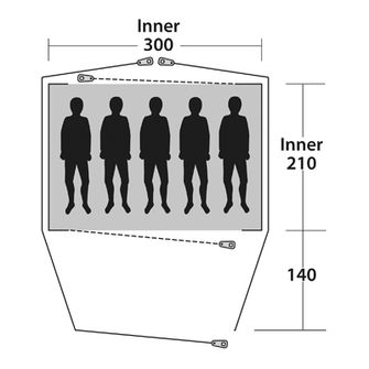 Outwell Zelt Cloud für 5 Personen