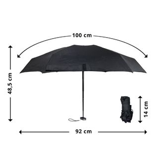 Origin Outdoors Regenschirm Piko schwarz