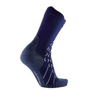 Therm-ic hohe Socken, blau/weiß