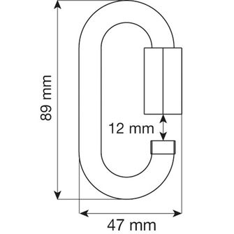 CAMP Mailers Satz 5pcs Oval Quick Link 10 mm