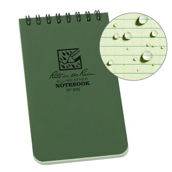 Rite in the Rain All Weather Notebook Grün Nr. 935