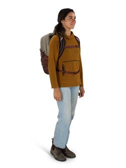 OSPREY Stadtrucksack QUASAR,  sawdust tan/raisin red