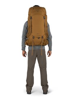 OSPREY Wanderrucksack ROOK 50,  histosol brown/rhino grey