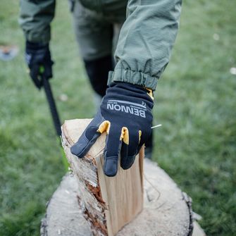 BENNON Arbeitshandschuhe KALYTOS WTR Handschuhe, schwarz/gelb