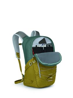 OSPREY Stadtrucksack QUASAR,  green tunnel/brindle brown