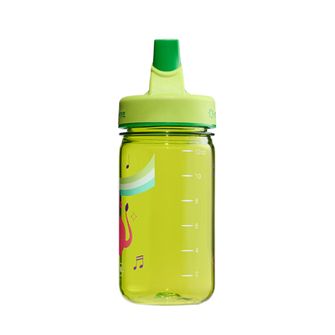 Nalgene Kids Trinkflasche Grip-n-Gulp Sustain 0,35 l mit Deckel grün, musikalischer Löwe