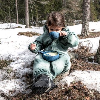 KUPILKA 33 + Spork Set aus Schüssel und Löffel mit Gabel in einem, schwarz