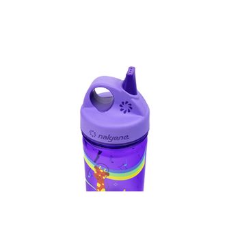 Nalgene Baby Trinkflasche Grip-n-Gulp Sustain 0,35 L mit Deckel, lila Musical Giraffe