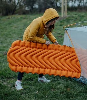 Klymit Static V Lite Isolierte Auto-Matratze, mango orange