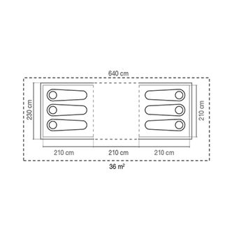 Coleman Zelt Ridgeline 6 plus für 6 Personen