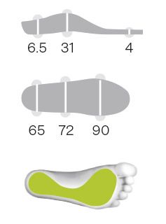 Sidas Einlegesohlen mit Unterstützung 3Feet Eco Winter Mid