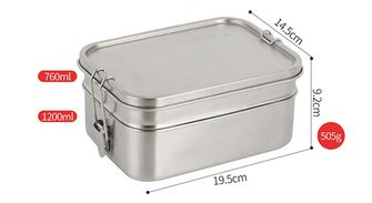 Origin Outdoors Deluxe Doppel-Lunchbox aus Edelstahl 1,9 l