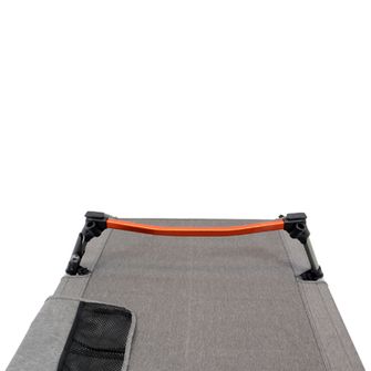 BasicNature Campingbett erhöht 190 cm, grau