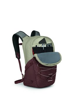 OSPREY Stadtrucksack QUASAR,  sawdust tan/raisin red