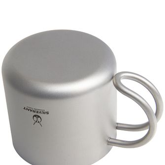 Silverant Titanium Kaffeetasse mit Henkel 110 ml