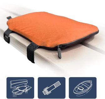 Mosh Kamper Outdoor-Sitzkissen, orange/schwarz