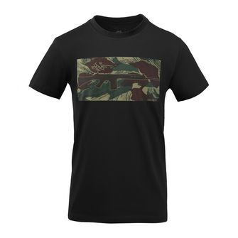 Helikon-Tex FN FAL Baumwoll-Kurz-T-Shirt, Schwarz/Rhodesian Camo