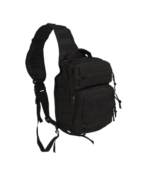 Mil-tec Assault small Eingurtrucksack, schwarz 10 l | WARAGOD